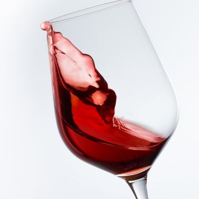 Produkt Rotwein im Glas