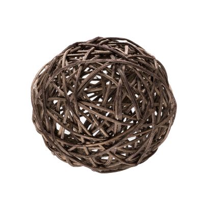 Sachaufnahme Rattanball braun